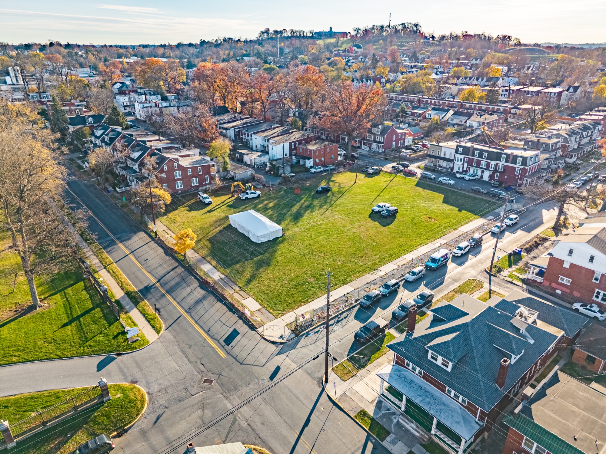 Woodward Lofts site on groundbreaking day